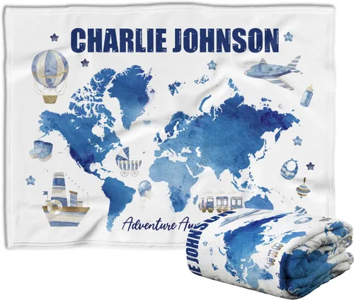 Miniatura 16 de Manta de bombero, mantas de bebé de camión de bomberos, mantas de bebé personalizadas para niños, mantas de bebé personalizadas con nombre, manta