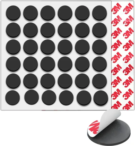 36 paquetes, imanes redondos con puntos despegables y adhesivos, (Diámetro 2.03 cm x 0.2 cm de grosor) Cintas magnéticas precortadas con respaldo