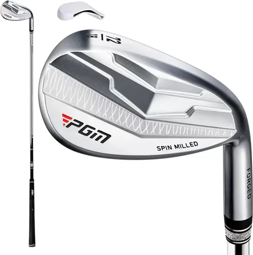 Miniatura 12 de PGM Cuña – Cuña de arena premium de 72 grados, cuña Lob Wedge para hombres y mujeres – Textura CNC – Bunker Buster Escape Bunkers y salvar golpes