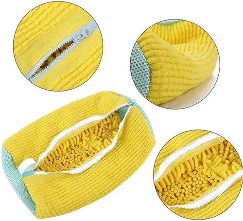Miniatura 8 de Bolsa para lavadora de zapatos Sole suds Magic Bag Bolsa de lavandería para zapatos (2 piezas, amarillo)