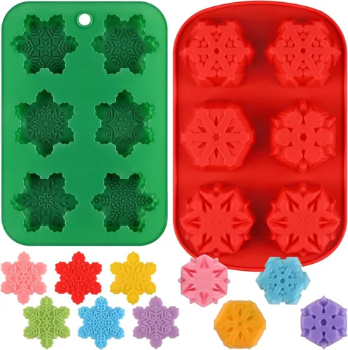 Miniatura 7 de HUAKENER Paquete de 2 moldes de silicona para jabón, molde rectangular para hacer jabón, moldes de silicona con patrón de flores rectangulares 3D