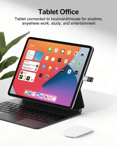 Miniatura 4 de Adaptador USB A a USB-C, paquete de 2 adaptadores USB C a USB A de transferencia de datos de 5 Gbps, macho tipo C a USB 3.0 hembra de carga rápida