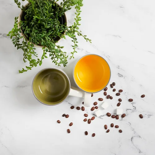 Miniatura 7 de Taza de cerámica de arte cristiano verde salvia con flores - 15 oz. Taza de café y té inspiradora con escrituras bíblicas apta para microondas