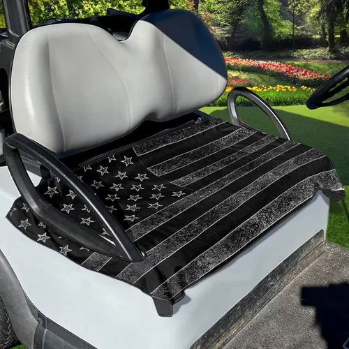 Miniatura 50 de Yewattles Funda de Asiento de Carrito de Golf Portátil Toalla de Asiento Club Car Ajuste Universal Carrito de Golf de 2 Asientos