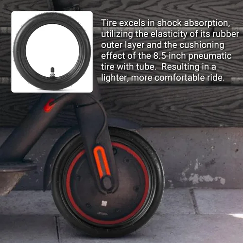 Miniatura 6 de AR-PRO (2 juegos) Neumático de scooter de 8.5" x 2 y tubos interiores, ruedas de repuesto neumáticas 50/75-6.1 con válvula recta, compatible