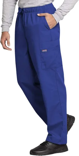 Miniatura 2 de Cherokee - Pantalón de hospital para hombre, tipo cargo, cierre frontal con 7 bolsillos, duradero, resistente al desgaste - 4000
