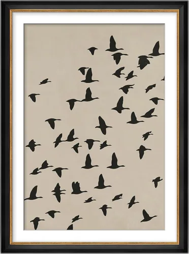 Miniatura 64 de MUDECOR Lienzo enmarcado prémium para pared, pinos nevados en bosque de invierno, ilustraciones modernas, arte contemporáneo, escénico, divertido