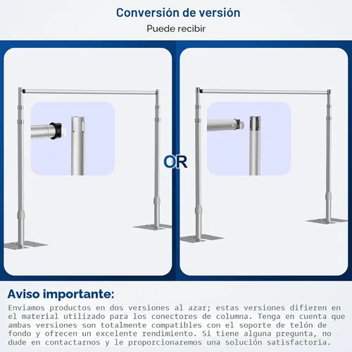 Miniatura 9 de Soporte de Telón de Fondo con Tubo y Tela, Marco Ajustable Resistente de 10x10 pies con Base de Metal, Soporte de Fondo para Fiestas, Fotografía