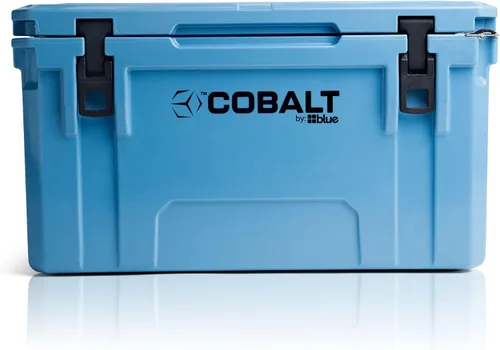 Cobalt - Enfriador de hielo moldeado Roto de 55 cuartos de galón | Gran baúl para hielo hasta 5 días |