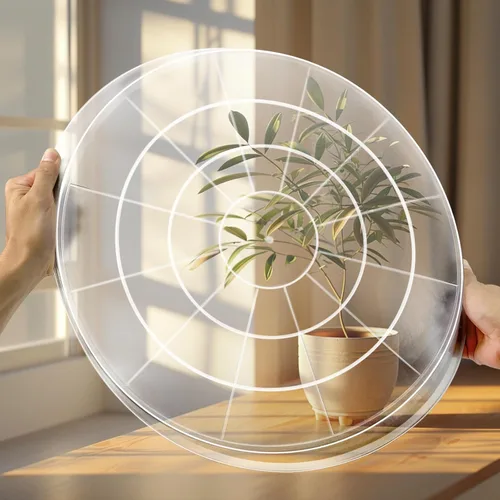Miniatura 5 de OUPSAUI - Paquete de 4 platillos transparentes para plantas de 4, 6, 8, 10, 12, 14, 16, 18, 20, 22 pulgadas, bandejas de maceta extra grandes