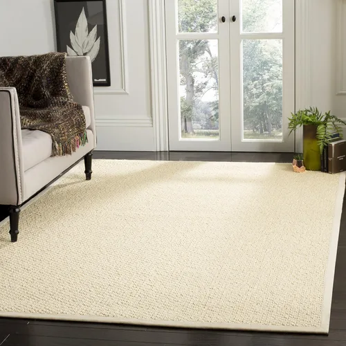 Miniatura 26 de SAFAVIEH Alfombra de área 2x3 - Colección de fibra natural - Chocolate, sisal, diseño tejido con borde (NF525D)