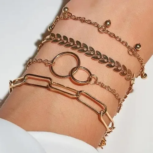 Miniatura 45 de Long tiantian Pulsera de oro gruesa para mujer, pulseras de oro delicadas, pulseras para mujer, pulseras apilables de eslabones de cadena