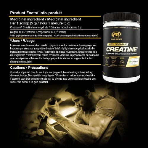 Miniatura 5 de PVL Creapure Creatina - 100% Puro Polvo de Monohidrato de Creatina Alemán - 82 Porciones - 410 g