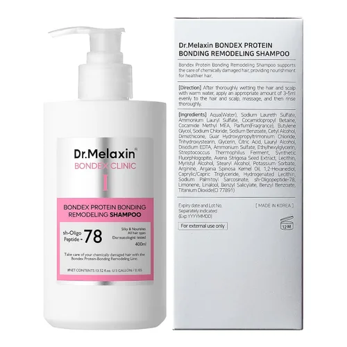 Miniatura 9 de Dr.Melaxin Bondex Champú remodelador de proteínas con aceite de argán Fortalecimiento de queratina y péptidos Bonder Reparación del cabello