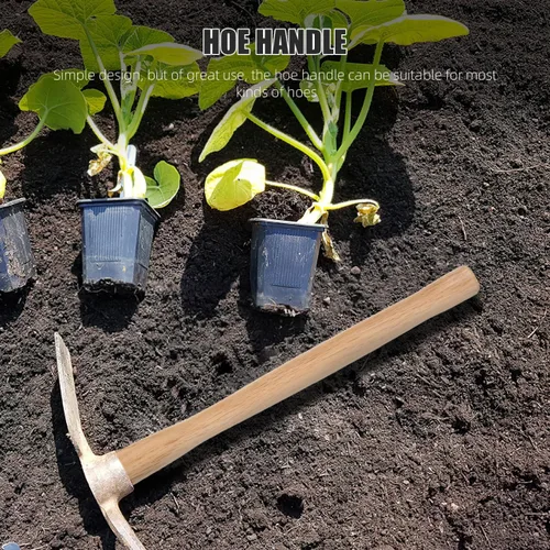 Miniatura 8 de Kisangel Reemplazo de mango de madera de 14.56 pulgadas para herramienta de jardín con agarre cómodo, mango de madera duradero para cuidado