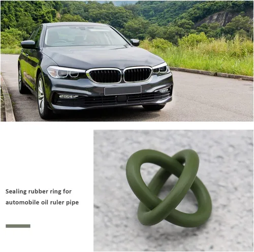 Miniatura 2 de 5 piezas de repuesto para tubo guía de aceite 11437794698 compatible con BMW Serie 1 Serie 3 Serie X3 Z4 E87 E46 E90 E83 E85 Junta de sello de junta