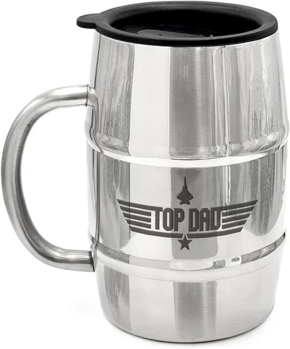 Miniatura 9 de GALVANOX Divertida taza de regalo para hombres, taza de café aislada de acero inoxidable de 17 onzas con asa y tapa para cumpleaños/Navidad 2023