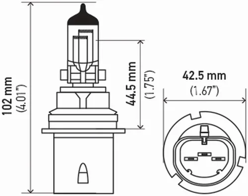 Miniatura 5 de HELLA 9004 - Kit de ampolla doble de 2.0 TB de alto rendimiento, 12 V, 65/45 W, paquete de 2