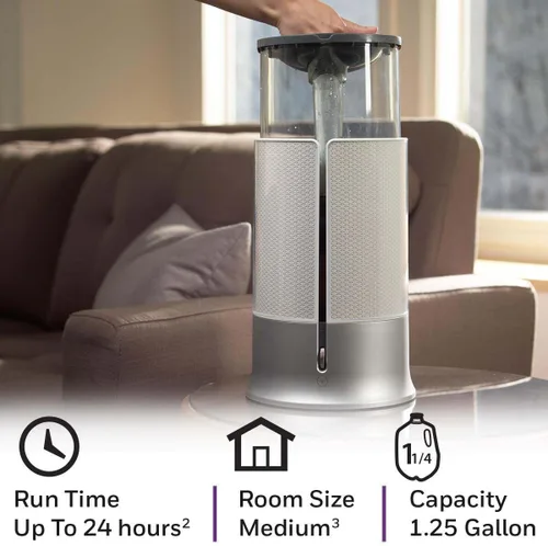 Miniatura 3 de Honeywell Designer Series Humidificador de niebla fría, humidificadores de habitación, color blanco
