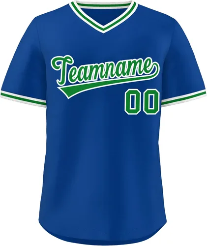 Miniatura 22 de KXK - Camiseta de béisbol personalizada con nombre y número cosidos, estilo Hip Hop, con cuello en V, atlética, para hombres, mujeres y jóvenes