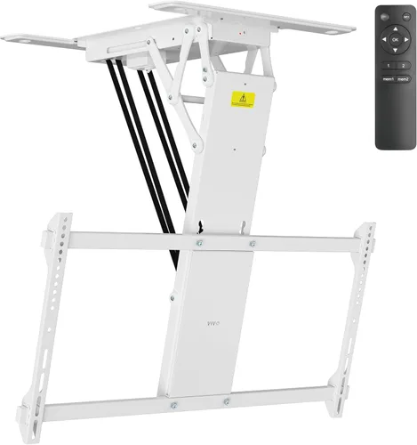 Miniatura 12 de VIVO Soporte eléctrico para TV de techo para pantallas de 32 a 70 pulgadas, soporte VESA de techo inclinado motorizado abatible grande, paquete Negro