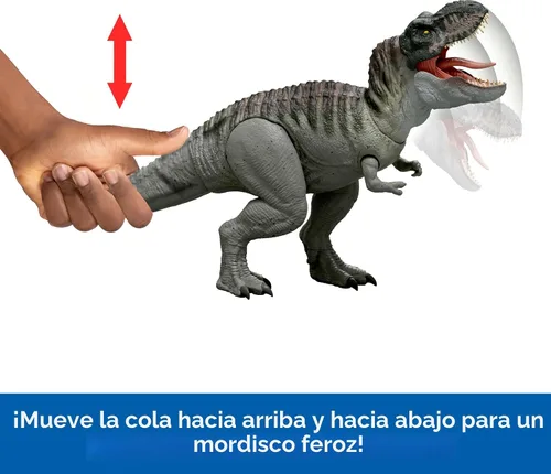 Miniatura 3 de Mattel JCH02 Jurassic World Rebirth Power Devour Tyrannosaurus Rex Figura de dinosaurio