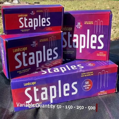 Miniatura 6 de Ashman - Juego de 200 estacas galvanizadas para jardín y estacas para vallas, resistentes y resistentes al óxido, con revestimiento de zinc.