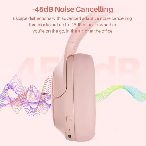 Miniatura 2 de TOZO Auriculares híbridos HT3 con cancelación de ruido, audio espacial AI Chat con 5 micrófonos, reloj inteligente S8 AMOLED para mujer, pantalla a