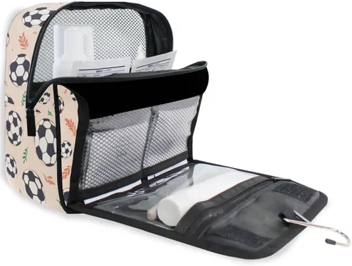 Miniatura 8 de Neceser de viaje colgante -359 - Kit de bolas de maquillaje estuche organizador de cosméticos para hombres y mujeres