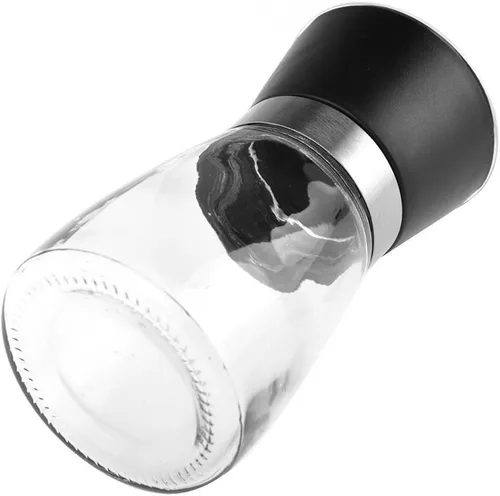 Miniatura 2 de BlueSnail Manual Grips - Botella de condimento para molinillo de sal y pimienta (5.1 pulgadas, negro)