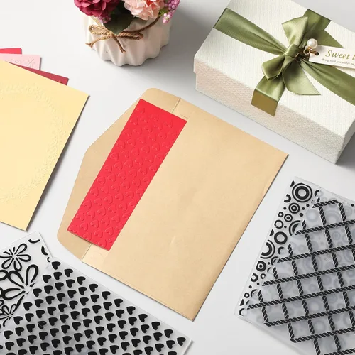 Miniatura 5 de Geiserailie 8 carpetas de estampado en relieve 2d/3D, plantilla de máquina de estampado en relieve, carpeta de tarjetas de papel para hacer