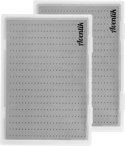 Miniatura 14 de Aventik Cajas para moscas de gran capacidad, tapa transparente de espuma delgada, colección PP, cajas de pesca de competición para anzuelos de pesca
