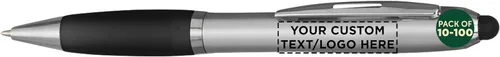 Miniatura 13 de DISCOUNT PROMOS Juego de 10 bolígrafos Stylus, paquete a granel, tinta negra, ideal para oficina, escuela, negocios, ferias comerciales, eventos