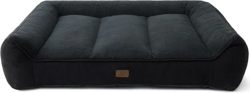 Miniatura 23 de Bedsure Cama ortopédica para perros de tamaño mediano, camas extra gruesas de apoyo para perros medianos con funda impermeable lavable, cómodo sofá