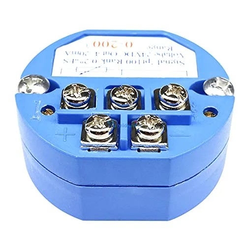 Miniatura 3 de RTD PT100 - Transmisor de sensor de temperatura CC 24 V 0-200 Celsius rango de sensores de temperatura, módulo detector aislado 4-20 MA CC 24 V