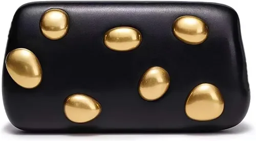 Bolso de mano de piel sintética desmontable con cadena cruzada, bolso de noche, bolso de mano para mujer, formal, boda, fiesta, baile de graduación