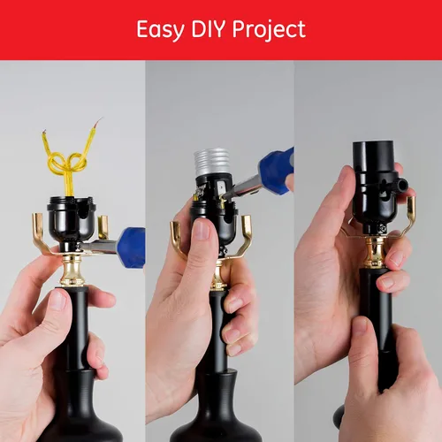 Miniatura 2 de Power Gear Enchufe de 3 vías, paquete de 2, gira para ajustes bajos, medios y altos, para lámparas de pie y mesa, proyecto de bricolaje, listado UL