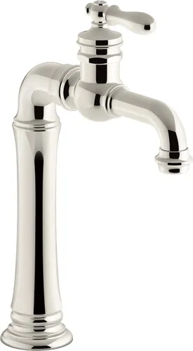 Miniatura 16 de Kohler 72763-9M-CP Artifacts Gentleman's - Grifo para lavabo de baño con una sola manija, 1.2 gpm, cromo pulido