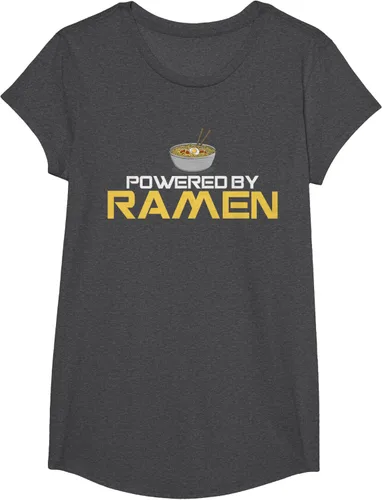 Miniatura 76 de Camiseta de fideos de anime japoneses Powered By Ramen, Negro, S