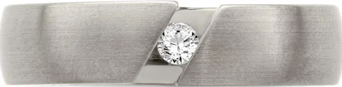 Miniatura 4 de Jewelry By Sweet Pea Titanio Edward Mirell cepillado 0.10 quilates diamante 0.236 in banda (ancho 6), titanio, 12.5, EMR210-12.5