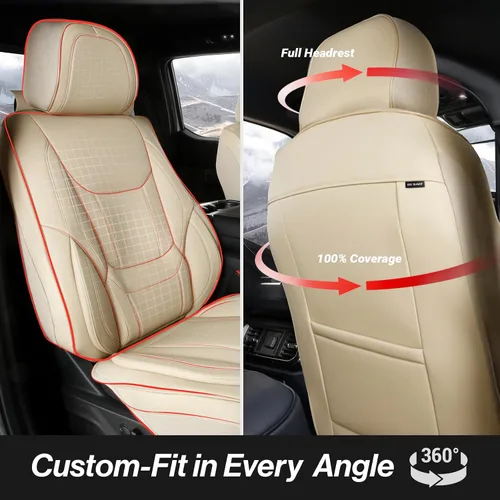Miniatura 4 de Coverland Fundas de asiento de automóvil personalizadas compatibles con BMW X1 2013-2025, funda de asiento impermeable de espuma viscoelástica