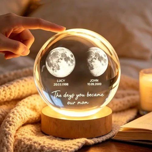 Miniatura 10 de VEELU Marco de collage de fotos personalizado, cubo de cristal giratorio en 3D, marco de fotos personalizado para boda, regalo de recuerdo