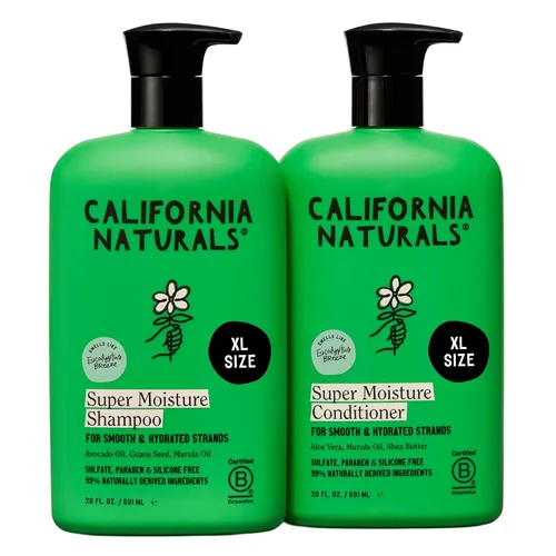 Miniatura 12 de California Naturals - Juego de shampoo y acondicionador para cabello seco y dañado, cuidado capilar para mujeres y hombres, natural, vegano, sin