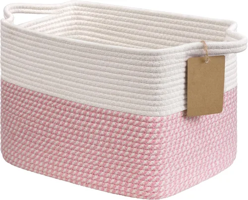 Miniatura 31 de Goodpick Cesta de Almacenamiento Negra para Estantes, Cestas Tejidas para Almacenamiento, Cestas de Almacenamiento de Juguetes para Niños, Cesta