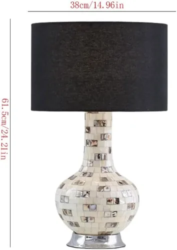 Miniatura 2 de BGGJJ Lamp for Desk Simple Retro Shell Table Lamp Living Room Bedroom Bedside Study Decorative Table Lamp Desk Lamps for Home Office