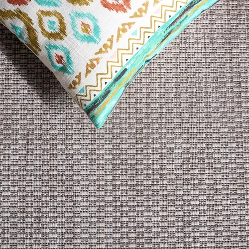 Miniatura 6 de SAFAVIEH Alfombra lavable al aire libre Courtyard Collection - 2'3" x 5', beige y negro, no desprende pelusa y fácil de limpiar, ideal para patio
