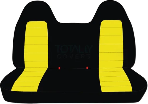 Miniatura 9 de Totally Covers Compatible con Ford F-150 F-250 F-350 1992-1998 Fundas de Asientos de Camión de Dos Tonos (Banco Sólido Delantero/Trasero) con/sin