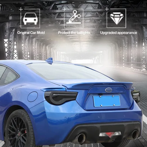 Miniatura 3 de YIWANG ABS Blcak - Marco protector de luz trasera para Subaru BRZ Toyota 86 2012-2021, accesorios para cubierta de luz trasera de coche