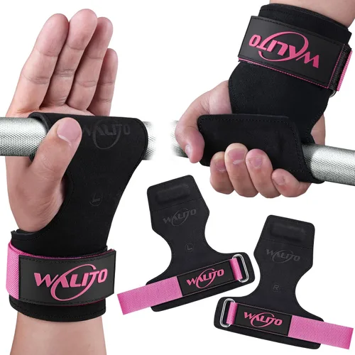 Miniatura 15 de WALITO Correa de Muñeca para Levantamiento de Pesas, Correas de Muñeca Dobles de Cuero para Levantamiento de Pesas para Entrenamiento de Fuerza