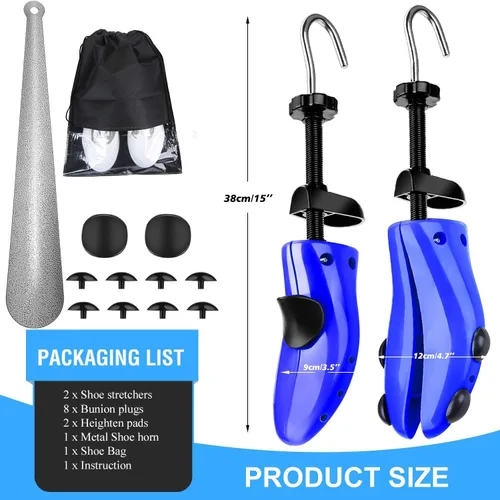 Miniatura 52 de eachway - Estirador de zapatos para hombre y mujer, ajusta el largo y ancho del calzado, para tallas de hombre de EE. UU. de 10 a 13.5